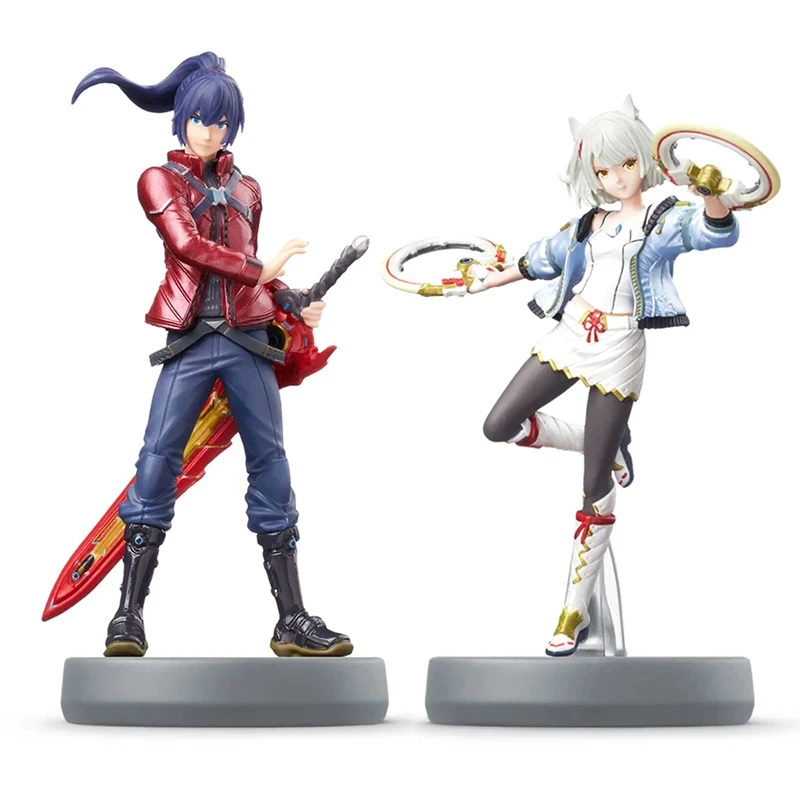 Amiibo Xenoblade chairs 3 Anime Figurine Sora Noah e Mio confezione da 2 NS NFC modello di gioco statua Action Figures regali giocattolo