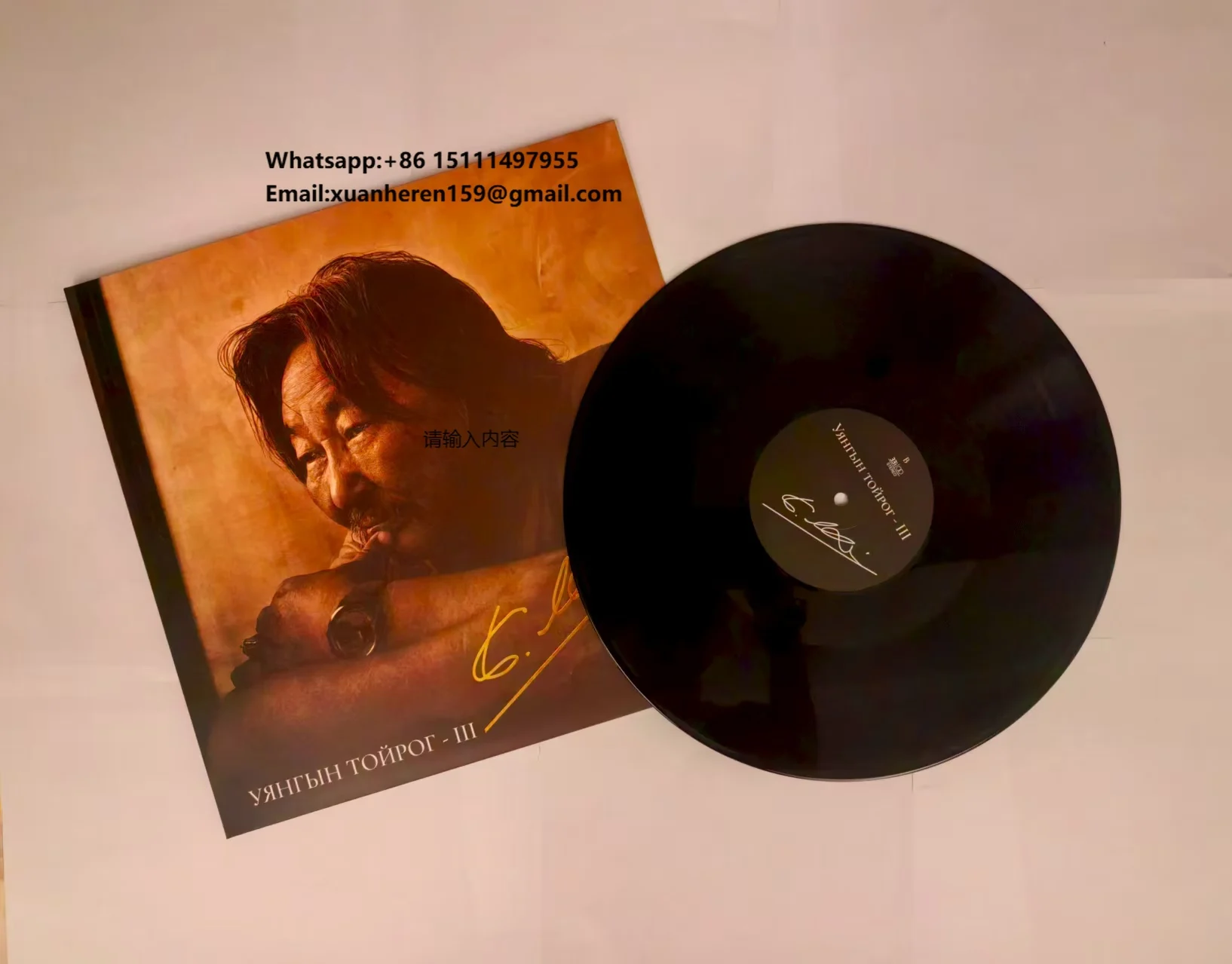 

12" Vinyl Splatter Record Black Pressing with Gold Foil Stamped Logo VCD 1.2GB Capacity Custom Packaging