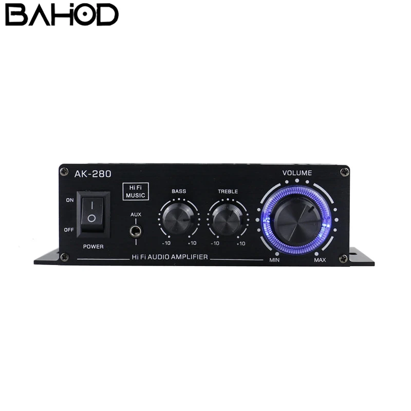 

BAHOD 40w*2 2,0-канальный усилитель высокой мощности для дома и автомобиля AK-28 мини-усилитель для домашнего кинотеатра