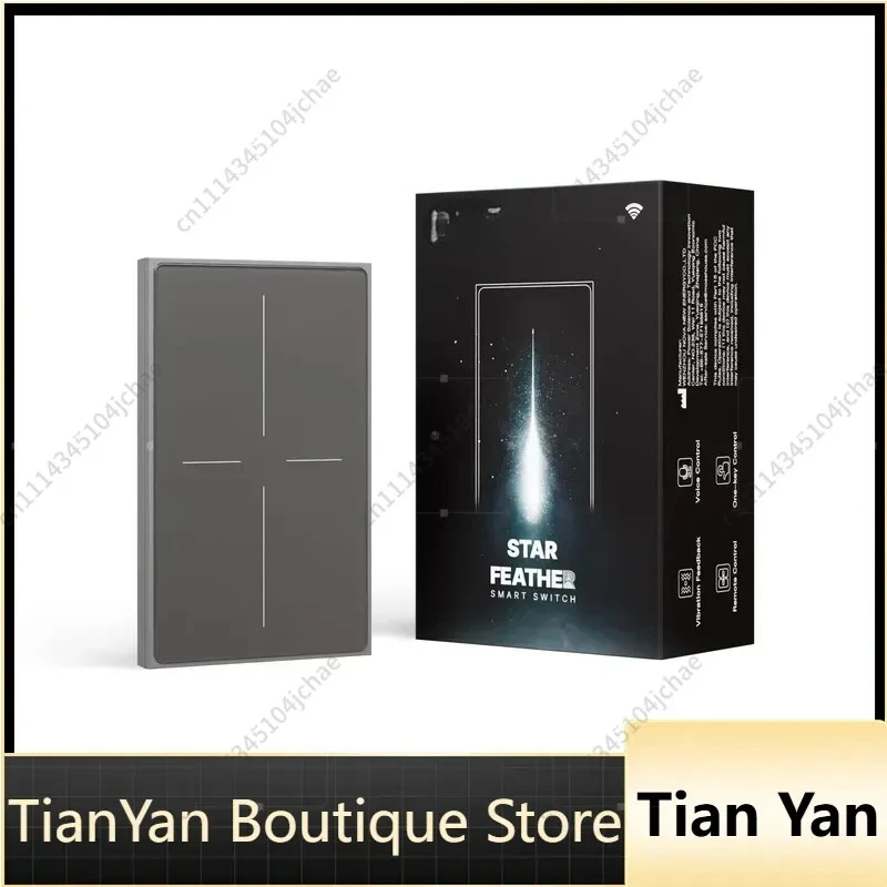 EE for  WiFi Star Featherg Series Push Button Switch 2in1 Neutral Light Scene APP Remote Control Works with Alexa Google