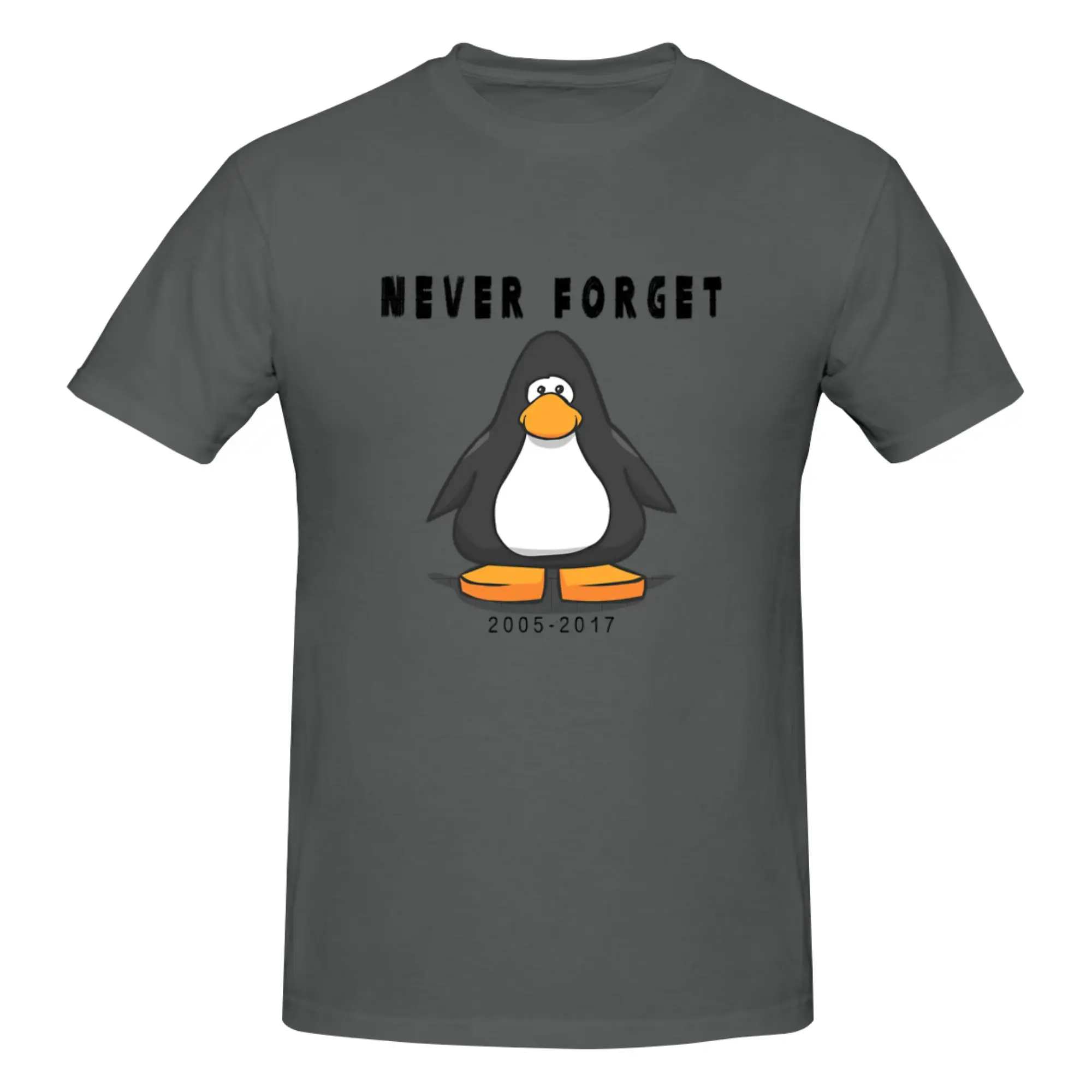 Забавная футболка Club Penguin Never Forget Promotion с принтом для мужчин, футболка унисекс, топы