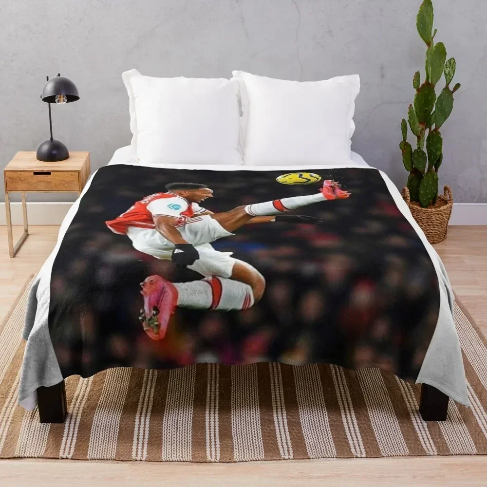 

Pierre-Emerick Aubameyang Throw Blanket Easy Care Comfortable Blanket for Couch
