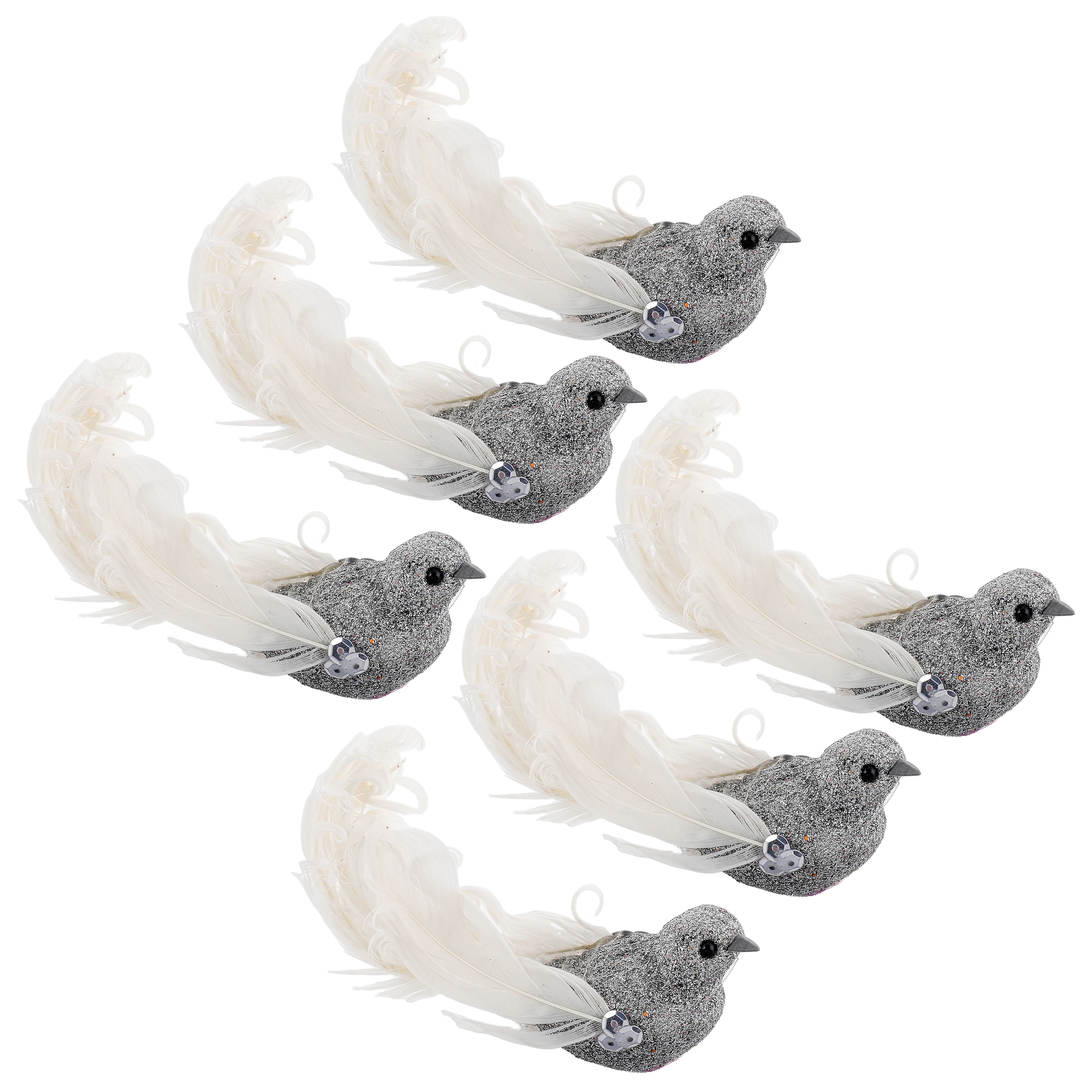 

6 Pcs Artificial Bird Home Decor Realistic Birds Decorations for Crafts Figurine Household