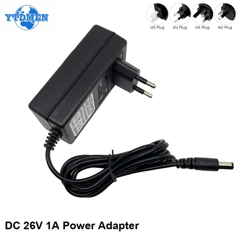 DC Power Adapter 26V 1A Power Supply Adapters Universal Adaptor Charger For Dyson V7 V8 Absolute Animal Cord-Free Vacuum Cleaner