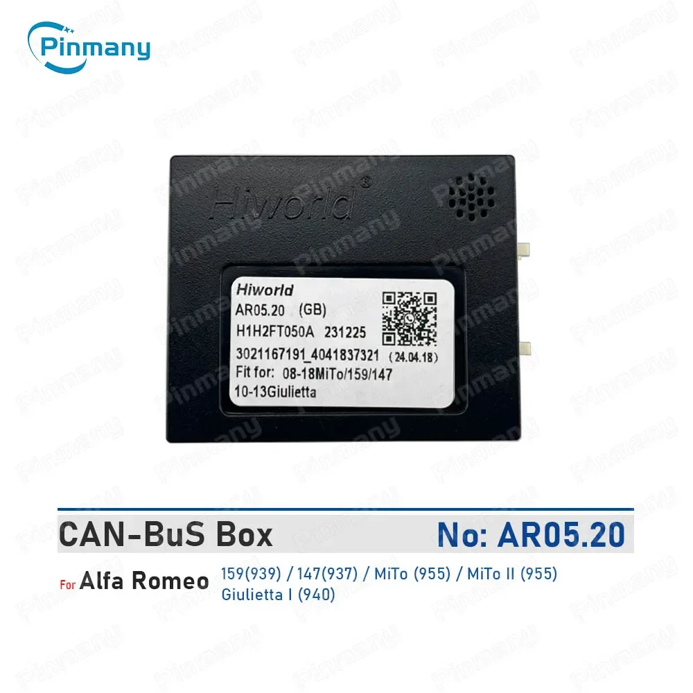 For Alfa Romeo 159 939 147 937 MiTo 955 Giulietta 940 Car OEM Radio Accessories AR05 CANBus Decoder CAN to UART data conversion