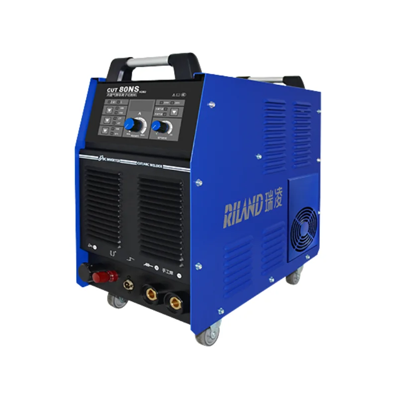 CUT 80 Portable 200V/380V 50/80A Signal 1-Phase Plasma/MMA 2-in-1 Welding Cutter With Built-in Compressor For Steel Material
