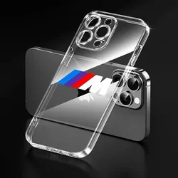 For IPhone 11 12 13 14 Pro Max XR X XS SE 7 8 Plus for BMW M Performance F07 F10 15 F16 F20 F25 M2 M3 M5 Luxury Clear Phone Case