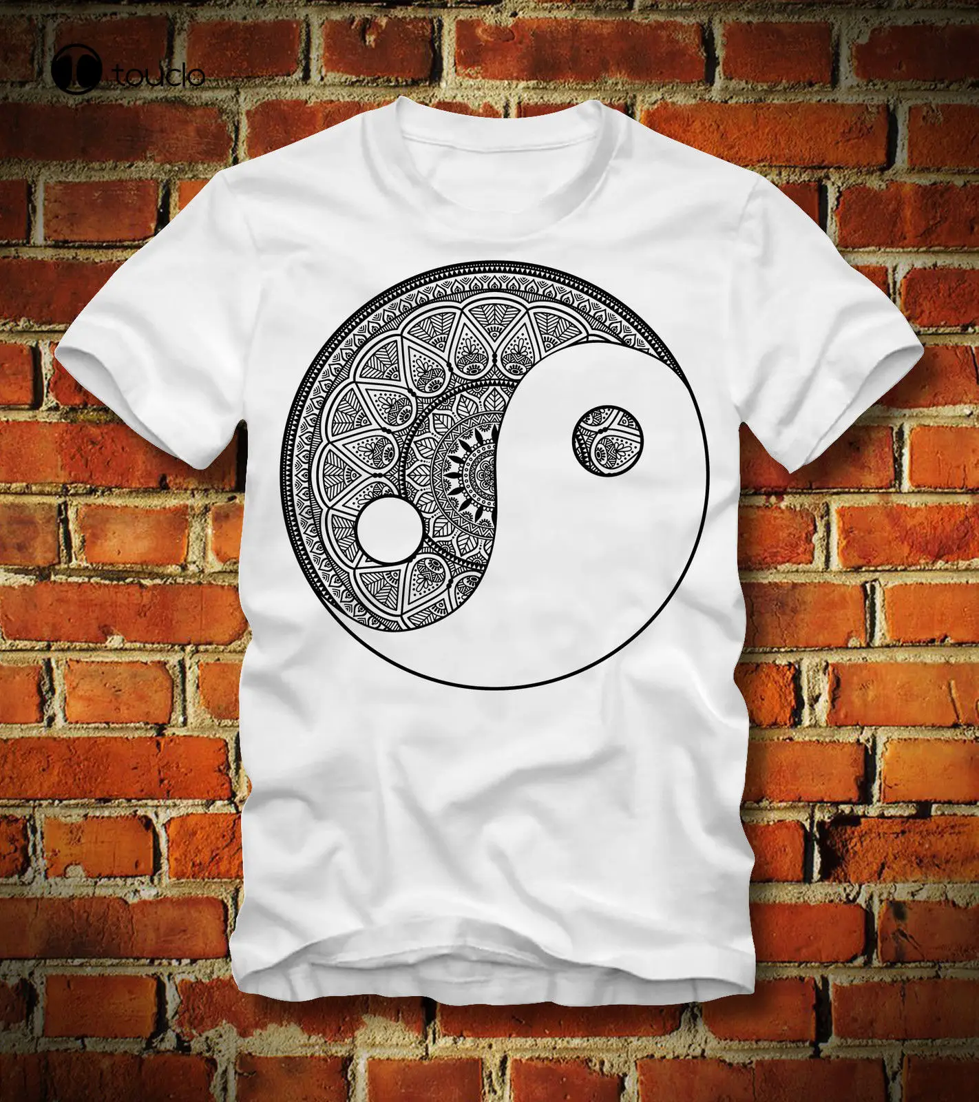 New Summer Tee Shirt Funny T Shirt Yin And Yang Mandala Zen Buddhismus Anti Stress Feng Shui Qi Custom T-Shirt Fashion Funny New