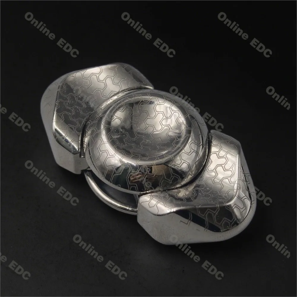 تستخدم EDC Toys TIER I EDC Peacock Feather Two Blade Fidget Spinner لعبة تخفيف التوتر