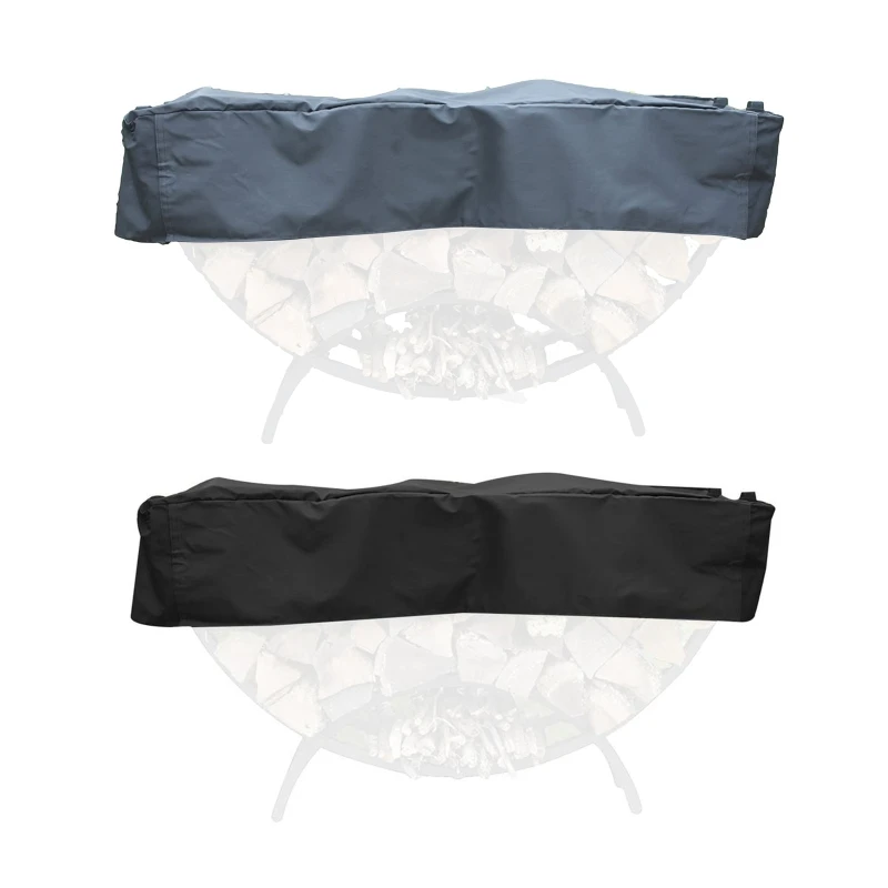 Cubierta para estante leña para exteriores, cubierta para soporte madera 210D Oxford, duradera, impermeable, a