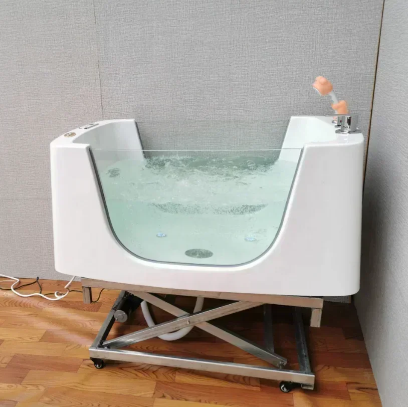 Massive price reduction  Manufacturer Pet Grooming Bathtub Pet Grooming Salon Electric Lift Spa Massage Dog Bathtub With Wheels