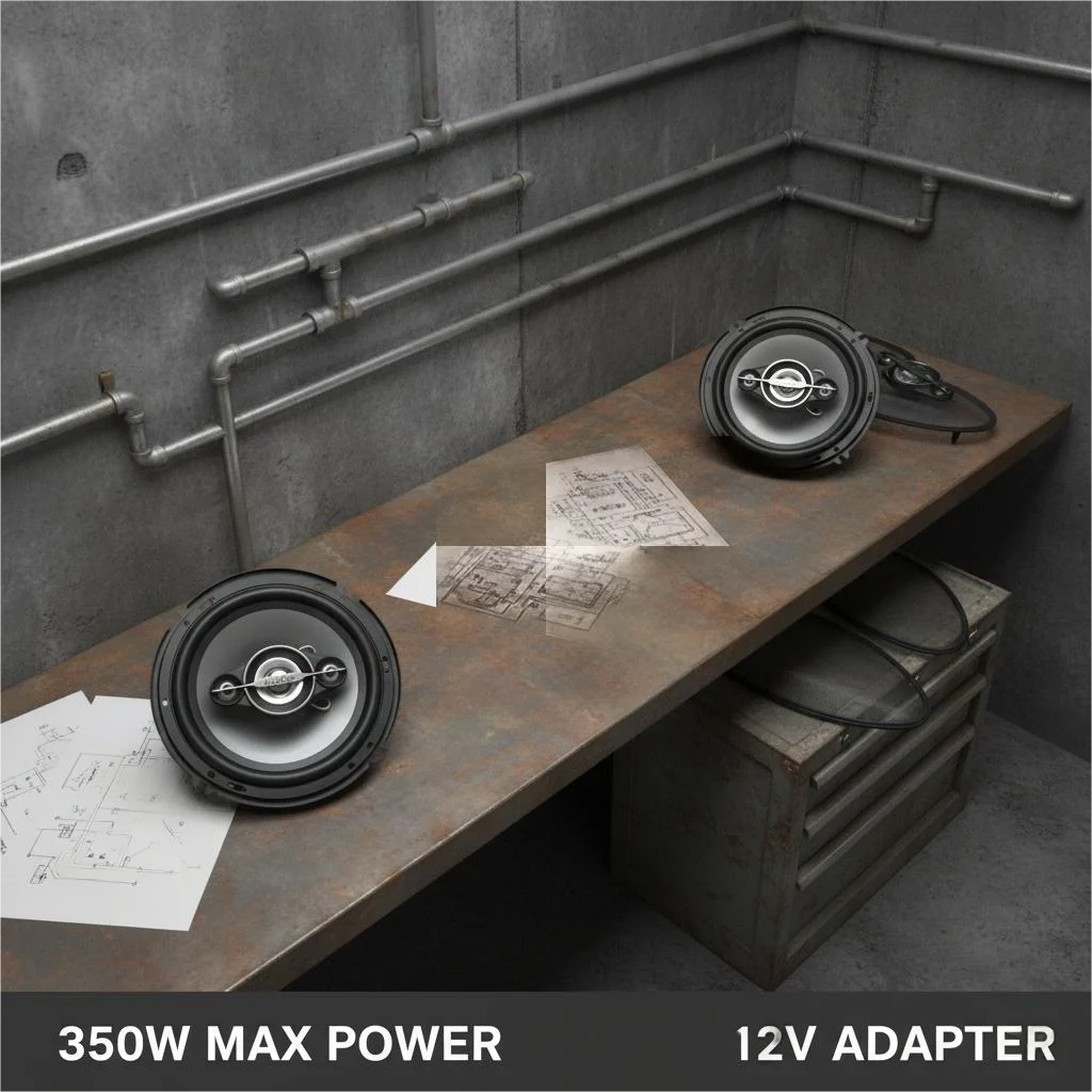 2Pcs 6 Inch Car HIFI Coaxial Speakers 300W 2-Way Auto Audio System With Woofer & Tweeter 4.0 Surround Sound Audio System Upgrade