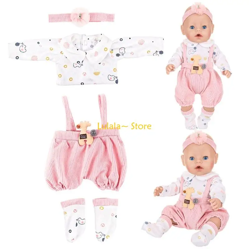 Y4QA Muñeca 18 pulgadas Invierno ropa Autumh Fashion Collection Dolling Wachingup Ropa para actividad 43