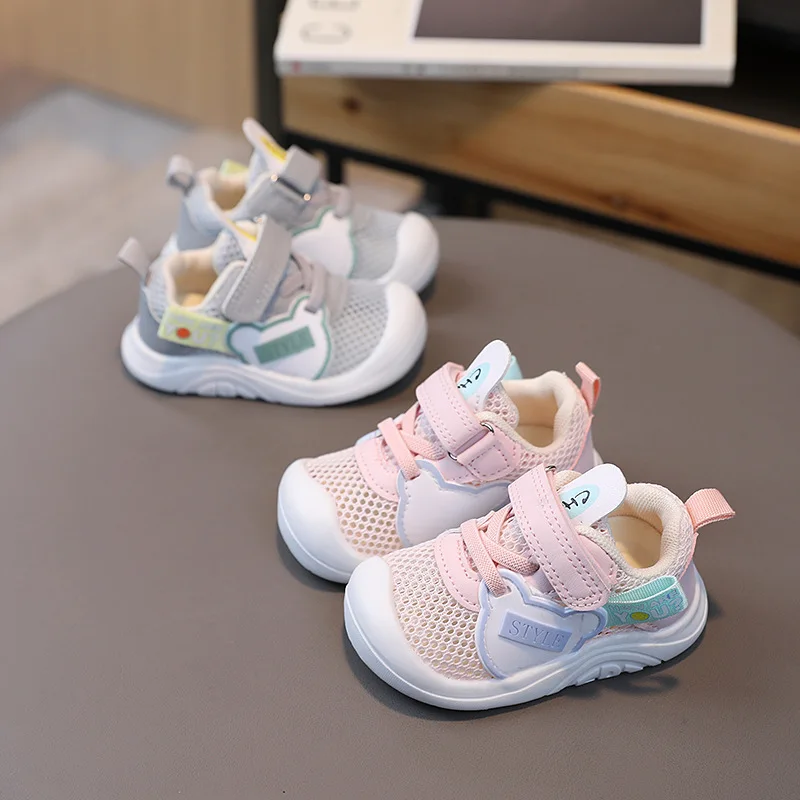 Toddler Walking 2024 Spring Summer New Soft Sole Anti Slip Infant Casual Sports Shoes  Baby Items For Boys And Girl Flat Sneaker