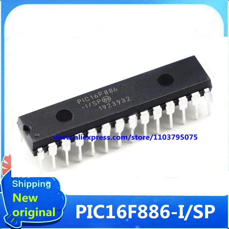 

Free Shipping 10pcs-50pcs PIC16F886-I/SP PIC16F886 DIP-28 New original In stock