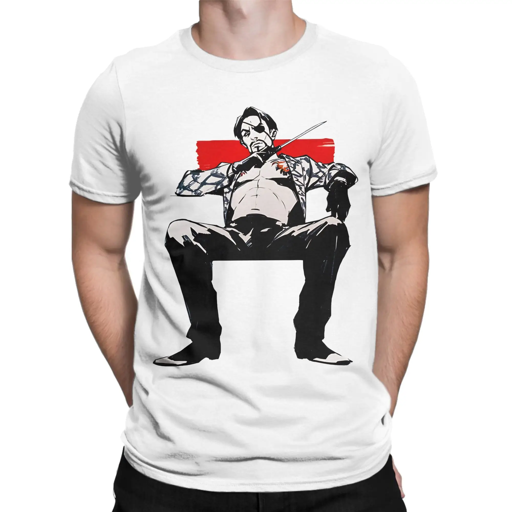 Men Women T-Shirt  Goro Majima Casual Cotton Tee Shirt Short Sleeve Like a Dragon Yakuza Game T Shirts Crew Neck Clothing Party