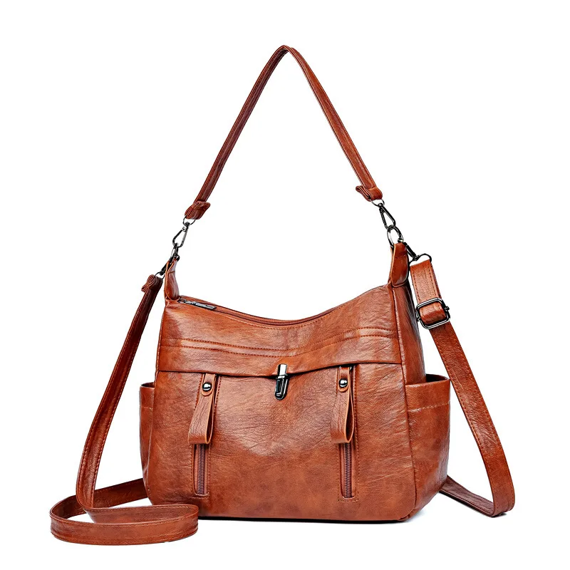 2024 New Women's Casual Versatile Single Shoulder Crossbody Bags Simple And Atmospheric Large Capacity Mother Bag