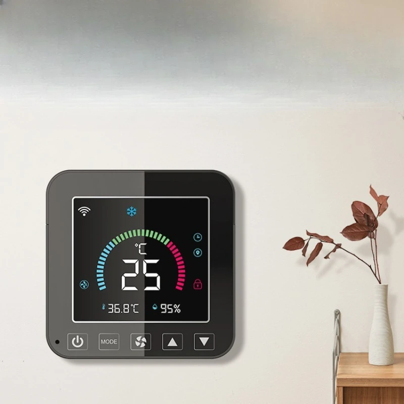 

WiFi intelligent temperature and humidity color screen infrared thermostat air conditioner thermostat screen display thermostat