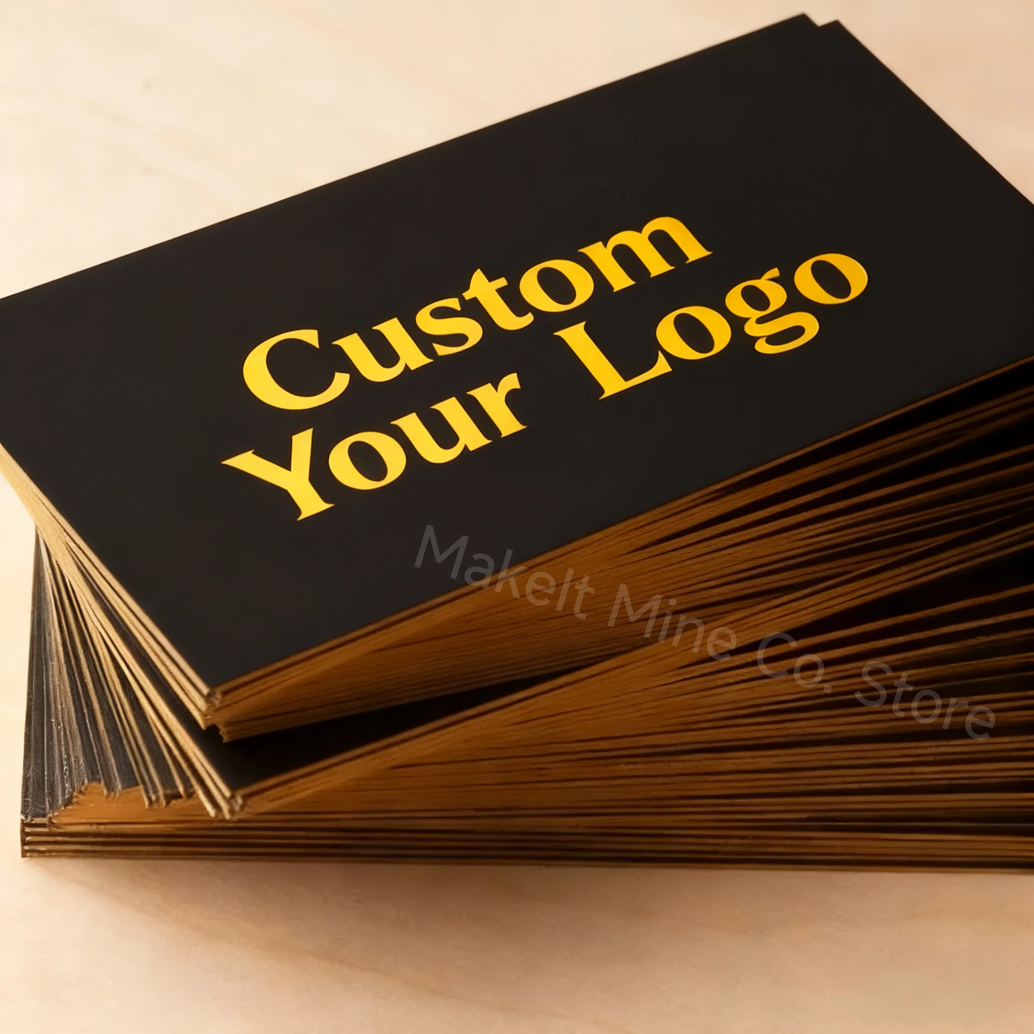 

Черные визитные карточки премиум-класса на заказ для бронзирующей золотой фольги, двусторонняя печать, роскошные визитные карточки золотого, серебряного цвета, спасибо 500 г