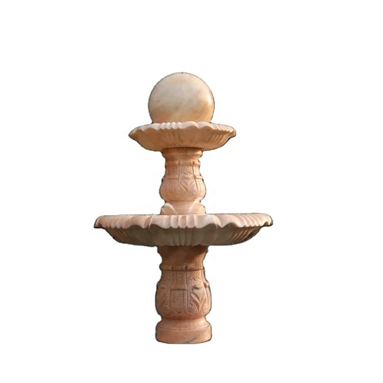 Large Sculpture Garden Decor Stone Ball Fountain Garden Fountain Outdoor Water Fountains
