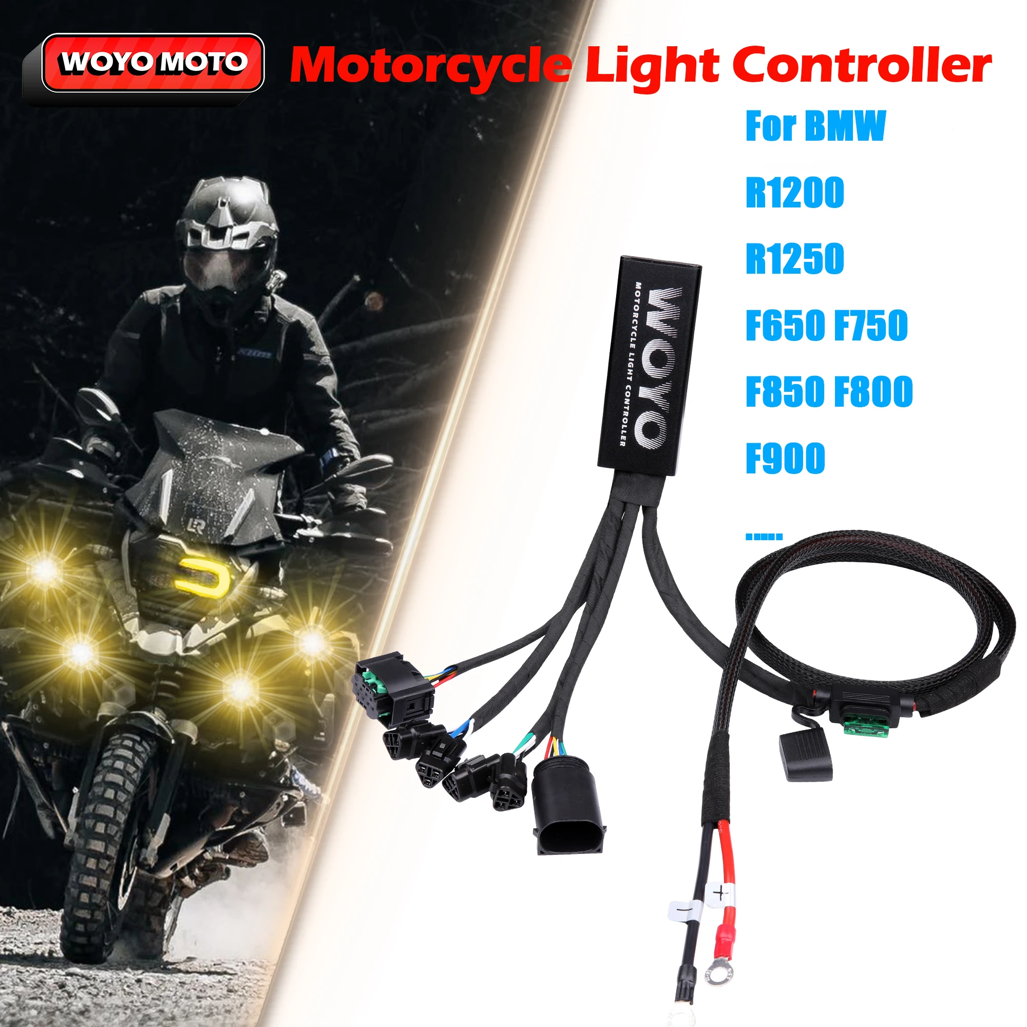 

WOYO Motorcycle Light Controller MLC001 For BMW GS For Harley Pan Am Motorcycle Headlight CAN Bus Electrical System Controller