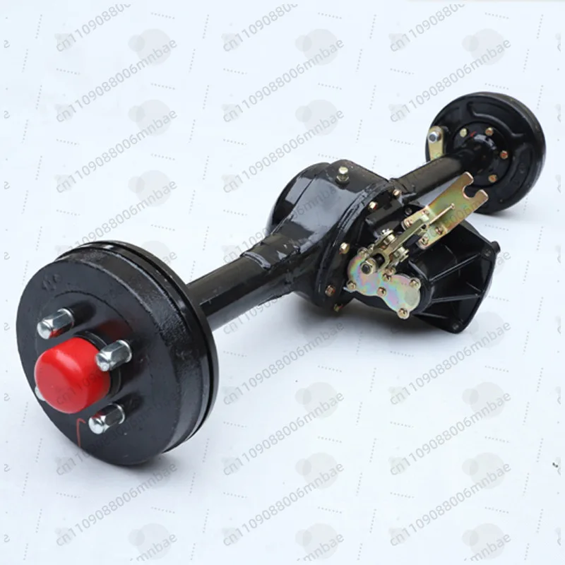 Electric vehicle rear axle box tricycle differential rear axle high and low gear motorcycle belt drive rear modification