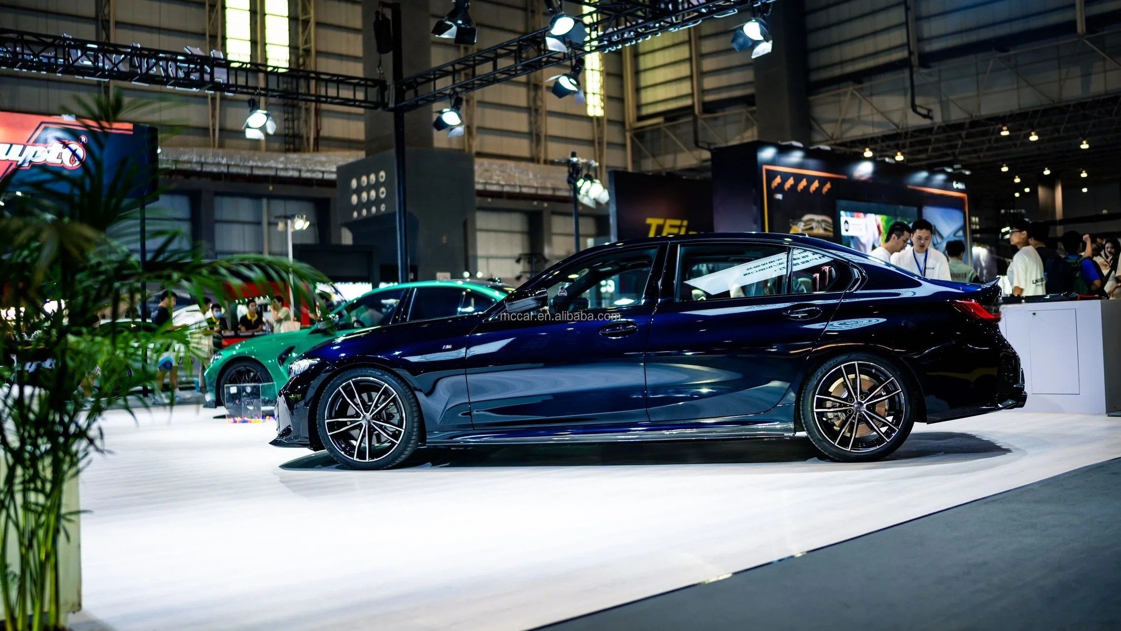 المصد الأمامي الأكثر مبيعًا لسيارة BMW 3 Series G20 G28 LCI شفة أمامية من ألياف الكربون الجافة MC نمط الشفاه الأمامية