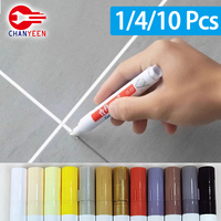1/4/10Pcs Waterproof Wall Tile Marker Pen Grout Restorer Gap Repair for Bathroom Floor Seam Paint Filling Construction Tools
