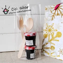 100Pcs/Lot Clear Cello Cookie Bag,Plastic Stand Up Pouch,Gift Bakery Wedding Cellophane Bags BA68,12x18CM Packing Bag