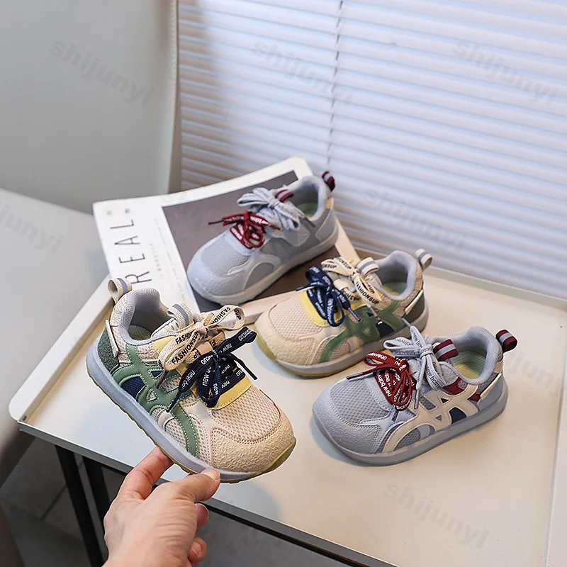 

Children Sneakers Casual Breathable Outdoor Board Shoe Fashion Design Non-slip 2025 Autumn Soft Soled Toddler Kids Walking Shoe