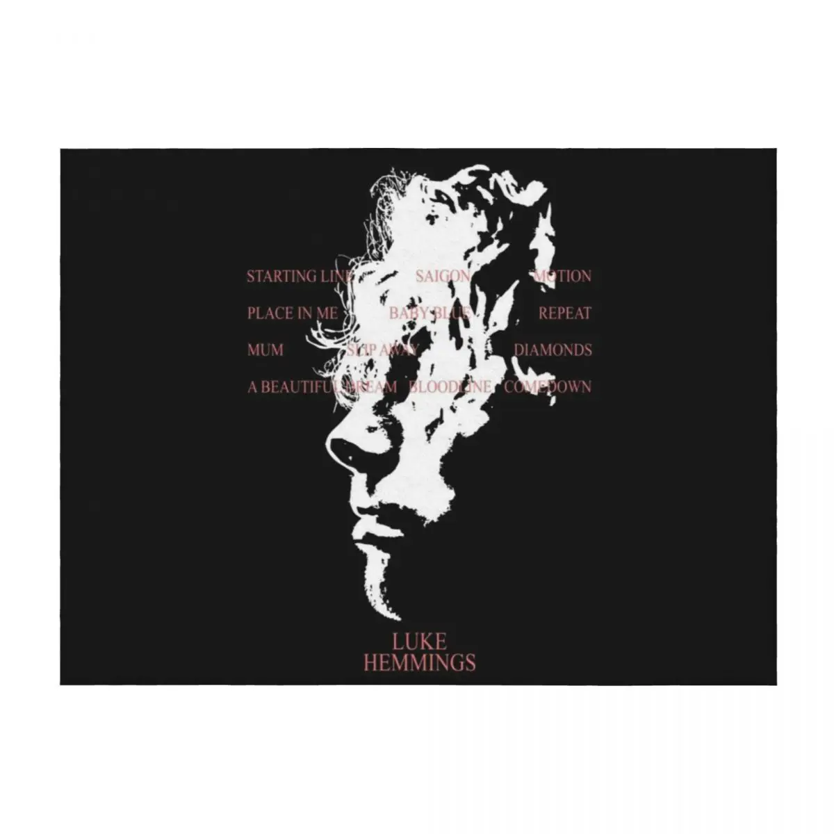 

Luke Hemmings Merch Album Throw Blanket Plaid Extra Large Throw Soft Beds Thermal Blankets