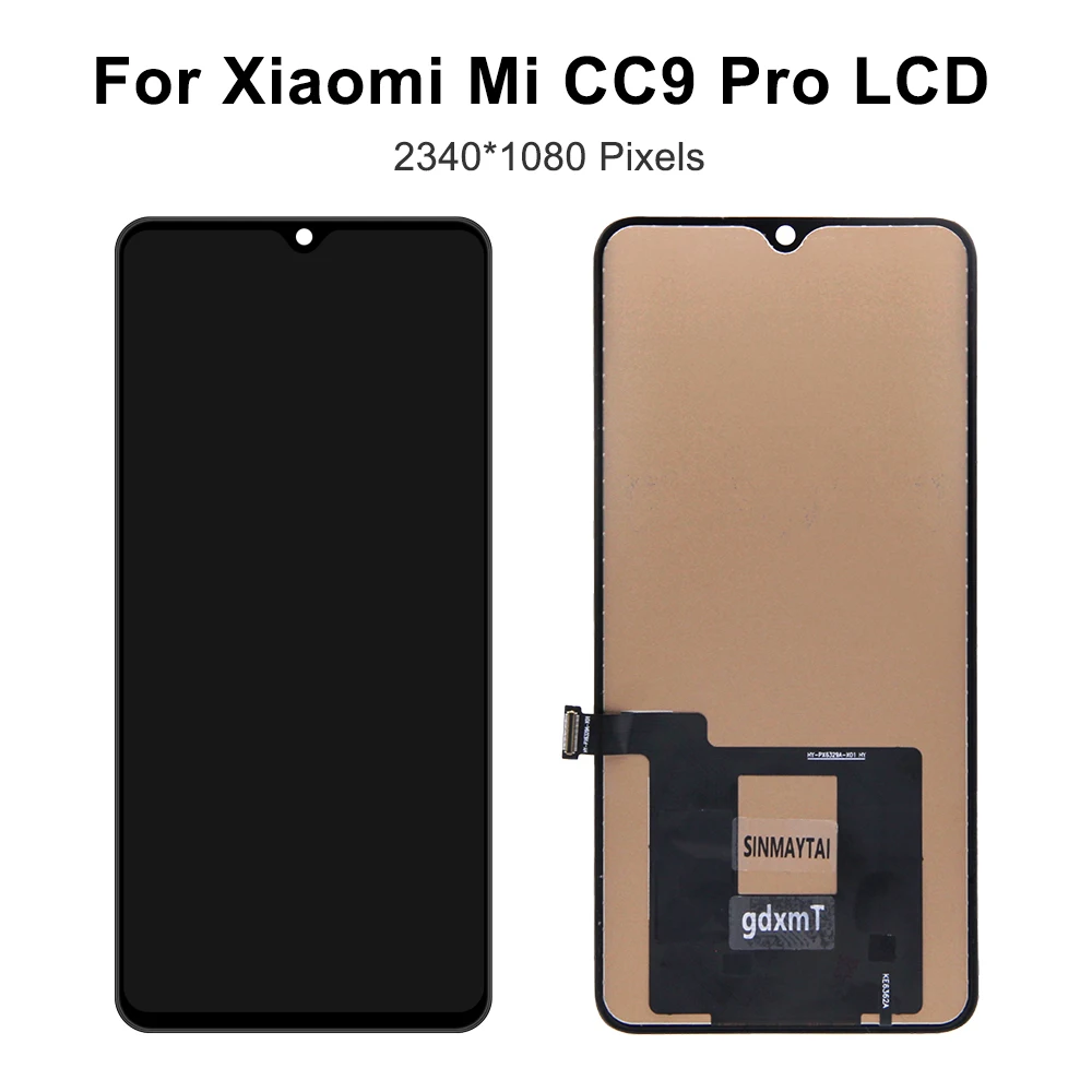 For Xiaomi Mi CC9 Pro For Mi Note 10 Pro Tested M2101K7AI Mi Note 10 LCD Display Touch Screen Digitizer Assembly Replacement