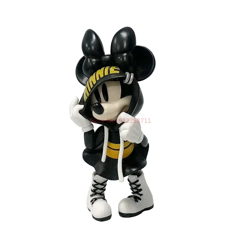 Disney Tidal Suit Series Sweater, Minnie, Mickey Mouse, figuras de acción creativas, adorno hecho a mano, juguete de regalo, adorno para parejas, 13cm