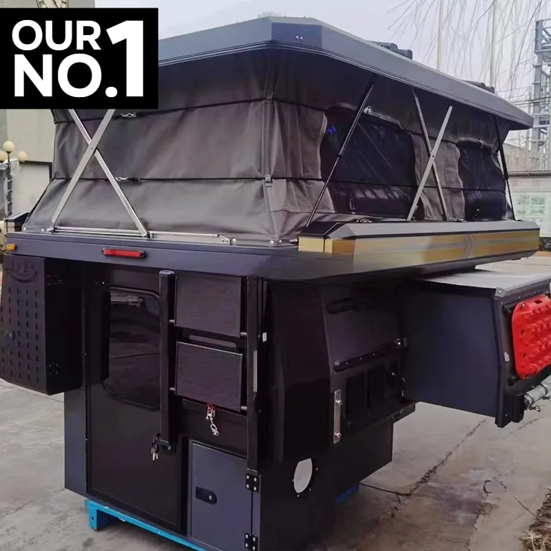 Aluminum Pickup Truck Bed Camper 4x4 Waterproof Overland Caravan Camping Travel Trailer Custom Expedition