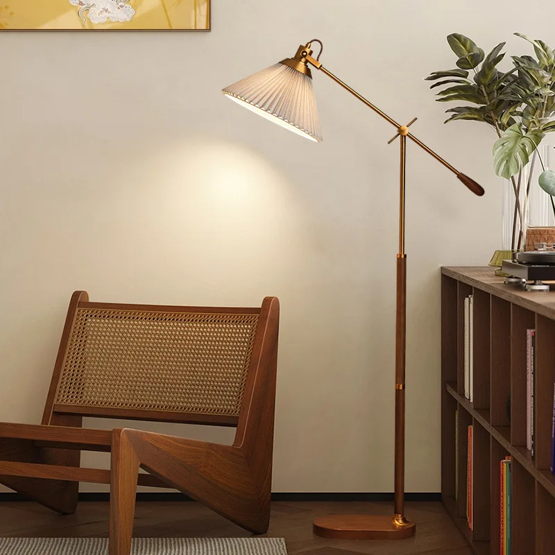 가벼운 럭셔리 복고풍 침실 침대 옆 테이블 팔 램프