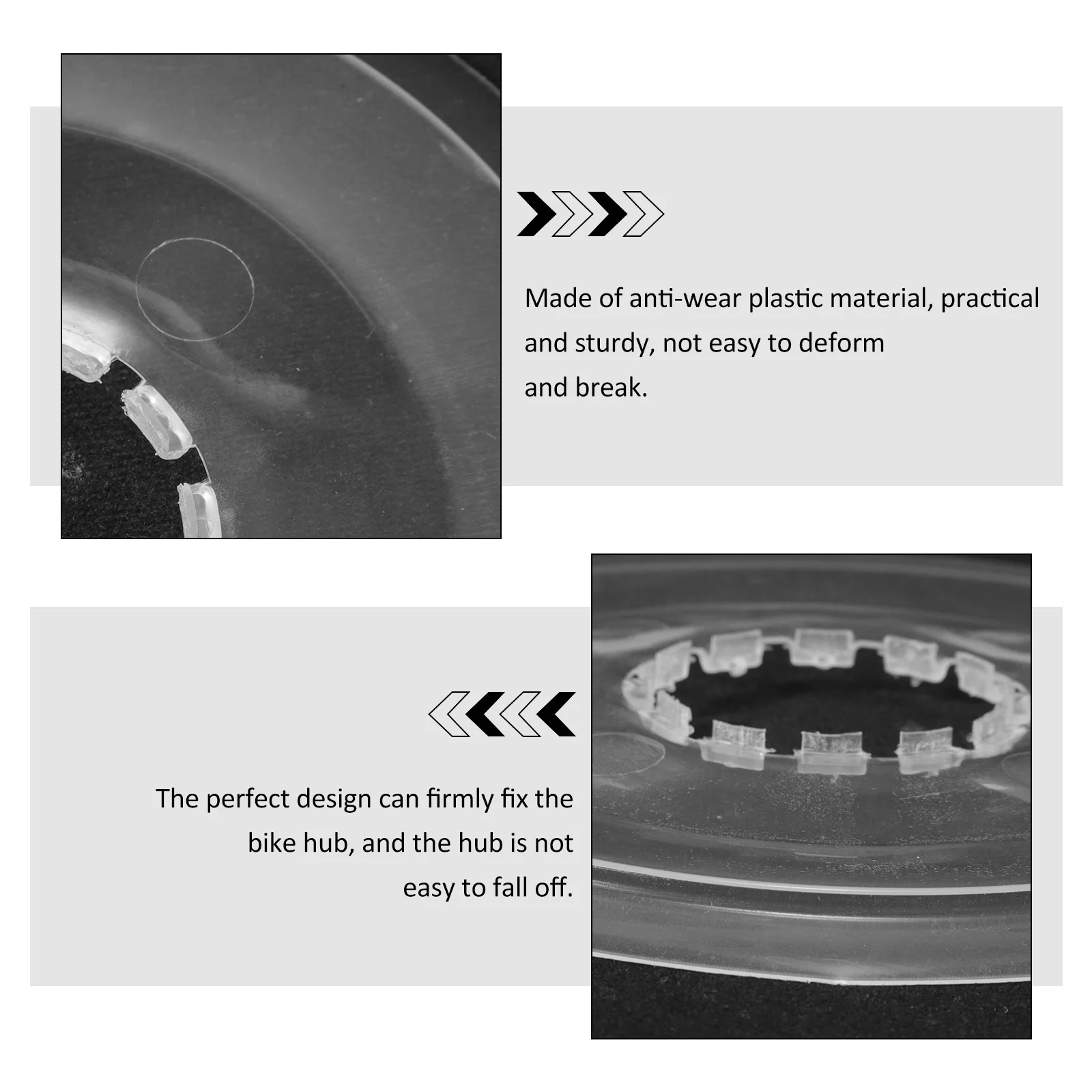 

5pcs Bike Flywheels Guard Chain Protector Clear Cover Spoke Shield Mountain Road Accessories Lightweight AntiWear Plastic