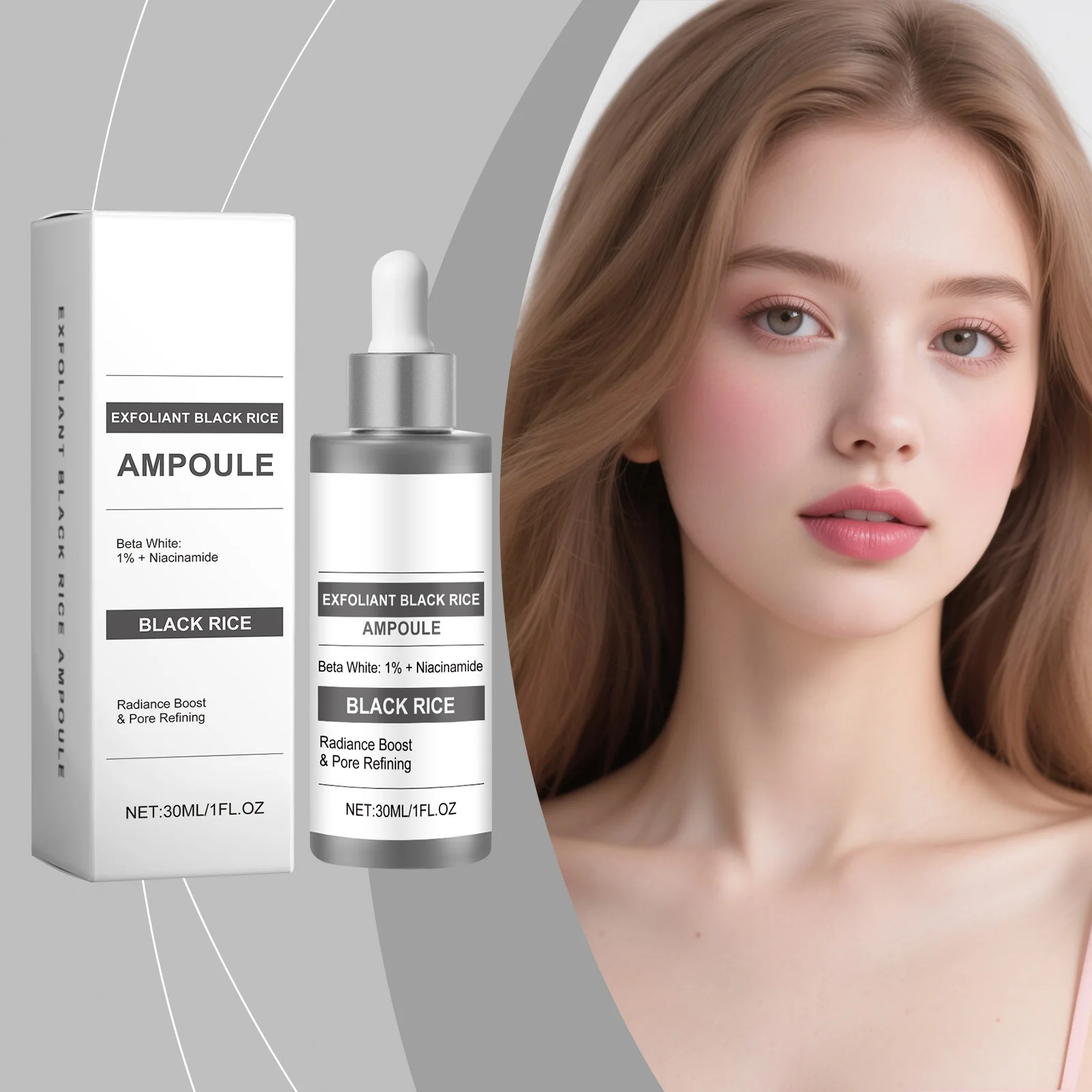 

Exfoliant Rice Ampoule Nicotinamide Pore Shrinking Oil Control Smooth Skin Care Salicylic Acid Dark Spots Correcting Glow Serum
