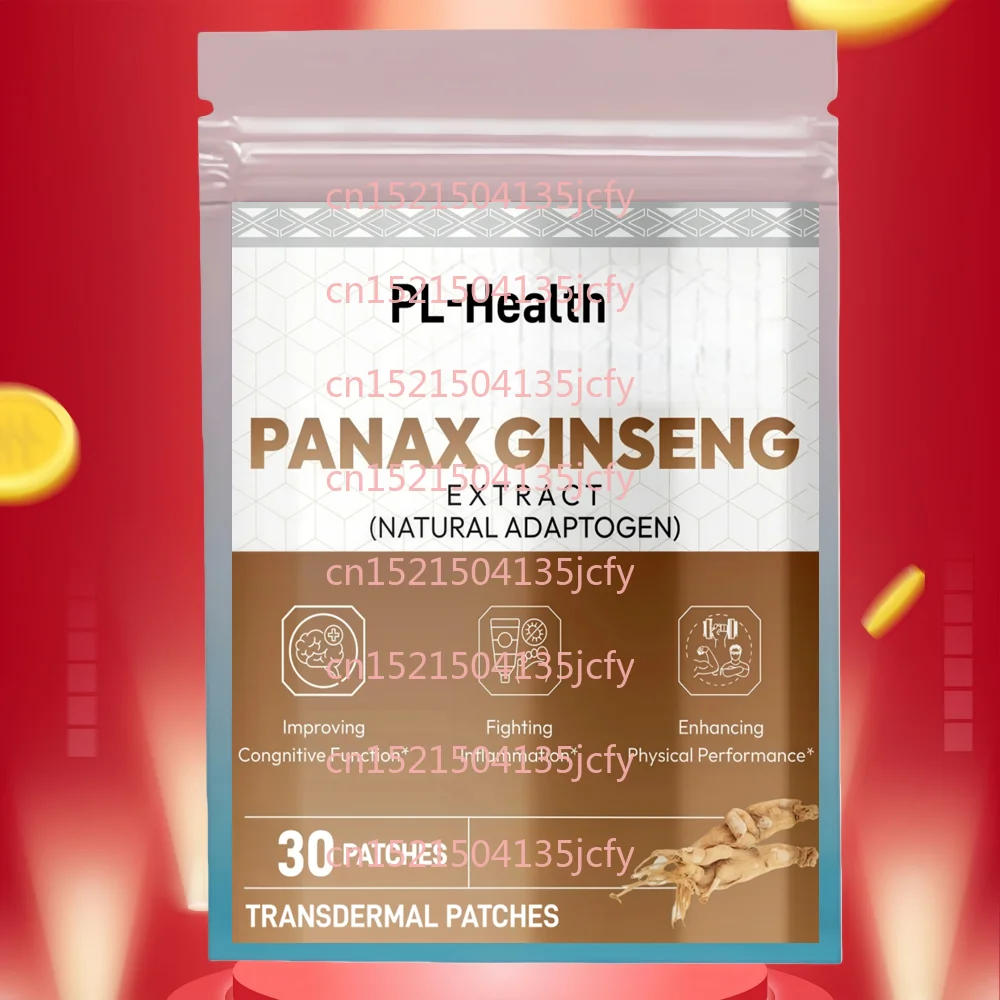 

30 пластырей с корейским красным женьшенем: трансдермальные пластыри для естественной энергии и улучшения концентрации внимания