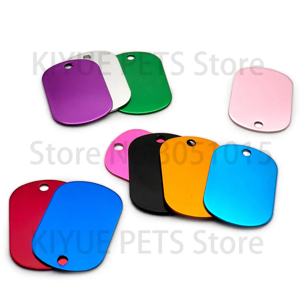 20Pcs Dog Tag Military Custom Pet ID Tag Dog Tags For Men Pendant Number personalized Engraved Name Necklace Collar Accessories
