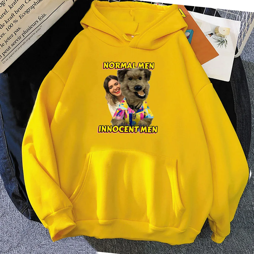 

Cartoon Printing Clothes Hacker Puppet Maker The Dog Cute Hoodies Winter Pocket Round Neck Sweatshirts Sudaderas Con Capucha