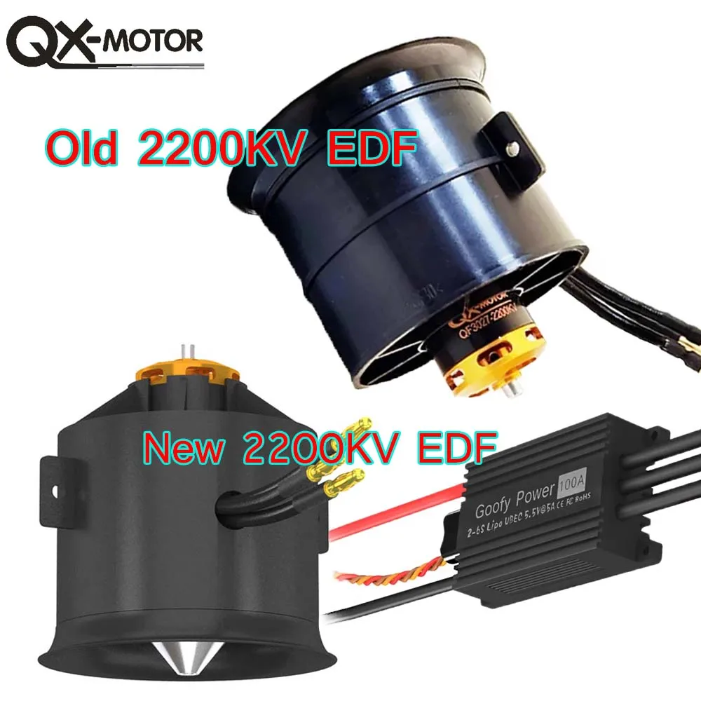 

QX-Motor QF3027-2200KV 70MM EDF12 Blades Ducted Fan CW CCW Brushless Motor With 100A ESC For Remotet Model Pars