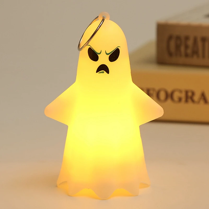 

1Set Ghost Lamp Desktop Decoration Halloween Ornament Ghost Lamp Ornament Decoration Ornament