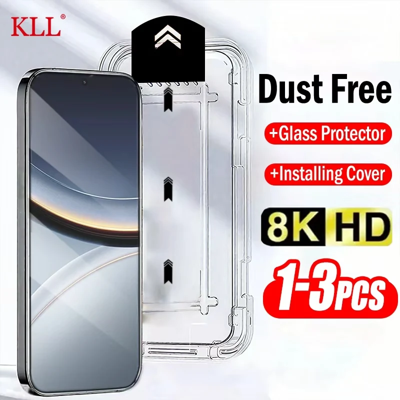 

Oleophobic Coating Dust Free Easy Installation Screen Protector for Xiaomi Poco F7 Ultra F5 F4 F3 X6 Neo X5 X4 GT X3 Pro Glass