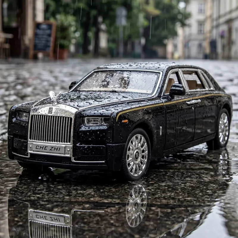 1:24 Phantom 8th Luxury Alloy Metal Diecast Car Model Home Decoration Computer Desktop Ornaments Holiday Present