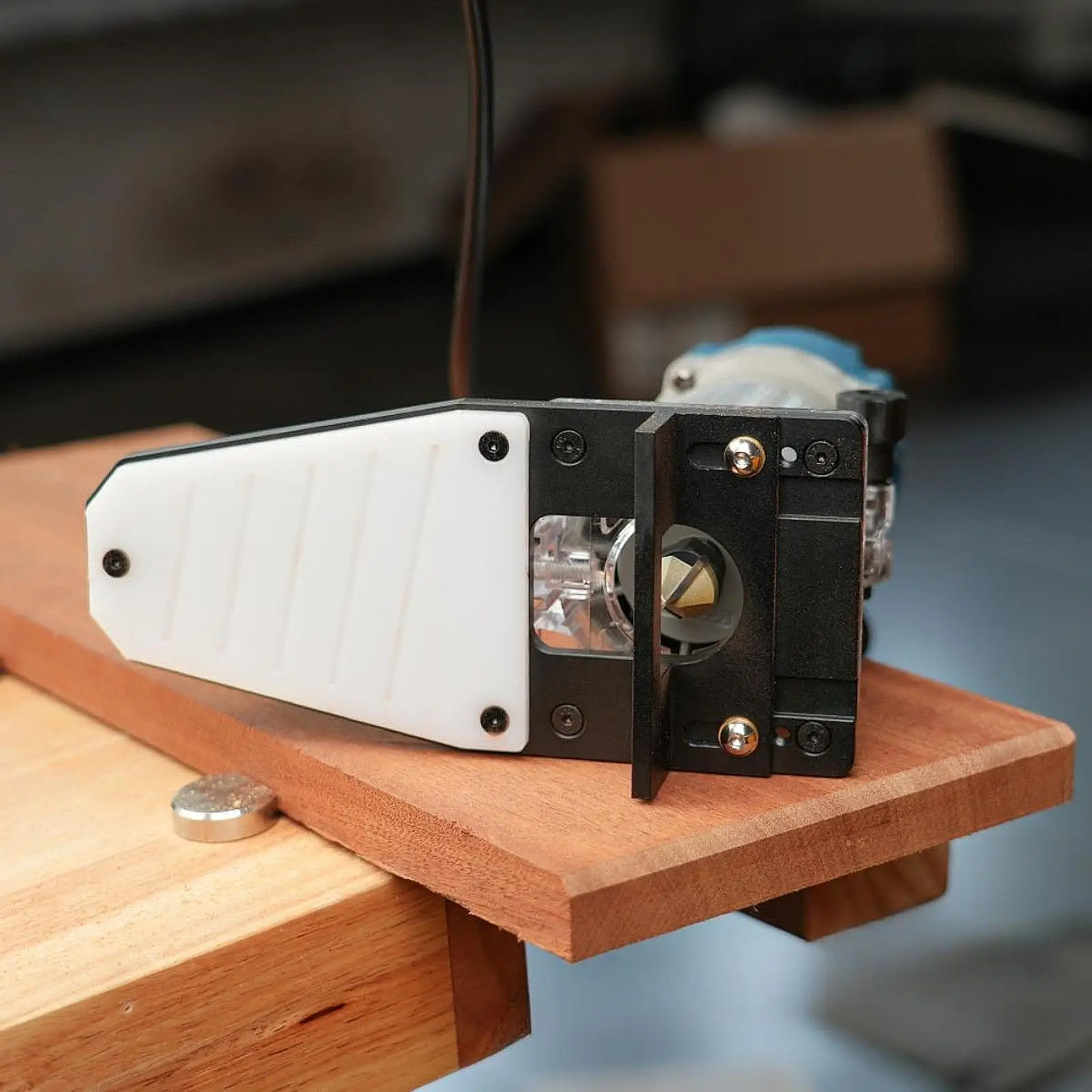 

Woodworking Trimmer Router Base DIY Wood Project Cabinet Router Plunge Base