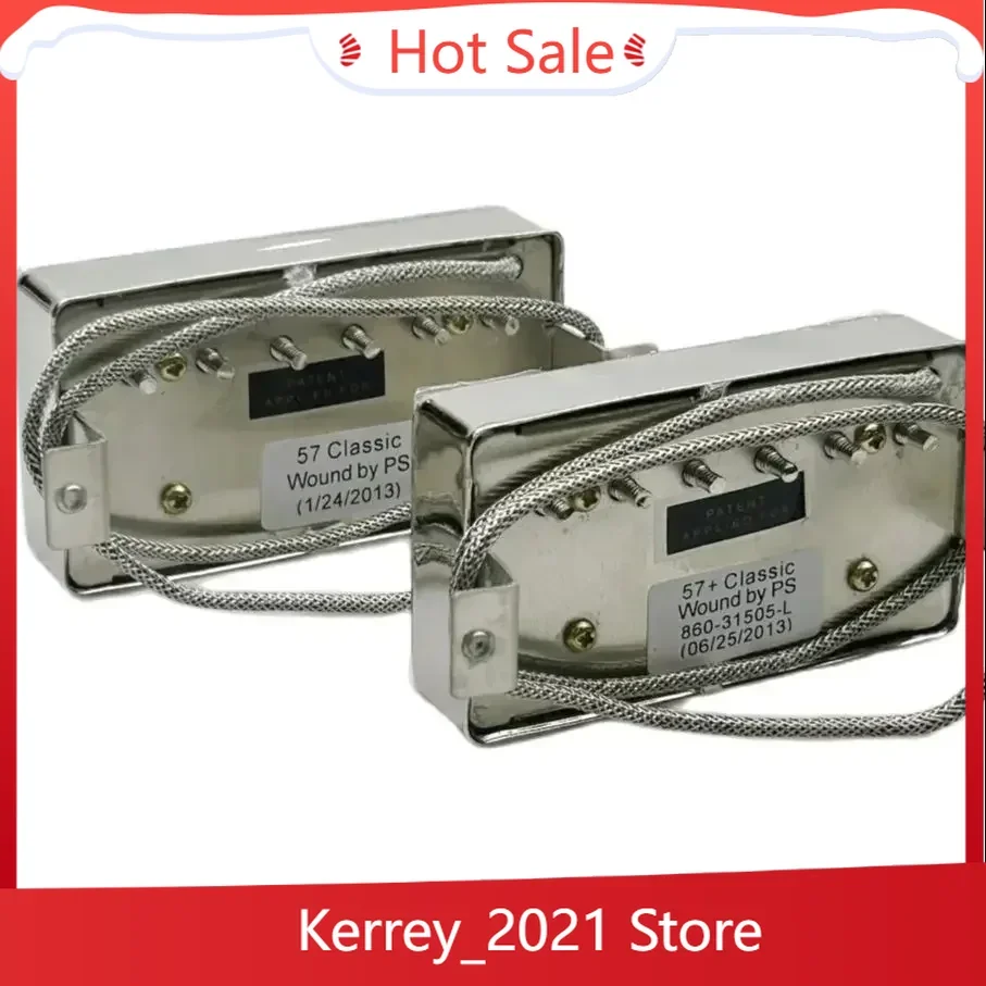 

Alnico 2 Humbucker Pickups Set (Classic 57 & 57+) – 50mm Spacing for Electric Guitar, Warm Vintage Sound"