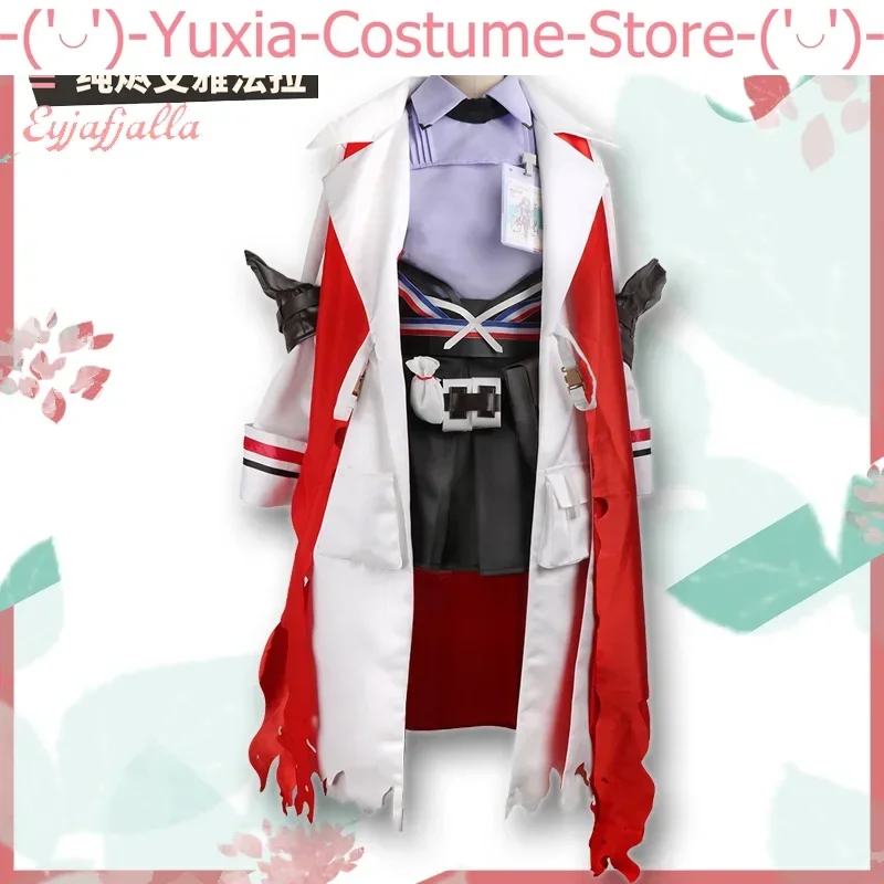 Arknights Eyjafjalla The Hvít Aska Ladies Cosplay Costume Cos Game Anime Party Uniform Hallowen Play Clothes Clothing