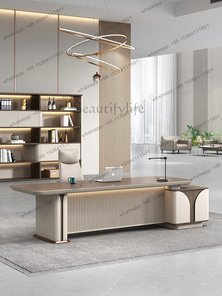 Boss desk, large class desk, simple modern paint, president table