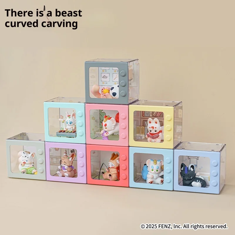 حار الوحوش والوحوش تربية سلسلة المشاهد الصغيرة يدوية الصنع الأصلي دمية الحلي الرسمية الطرفية صندوق أعمى فتاة هدية لعبة