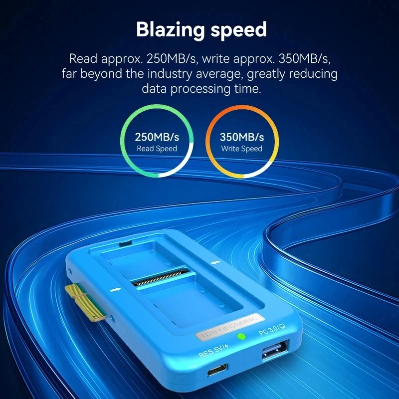 JC JCID U70 Gen2 UFS Programmer Nand Flash For Android Phones UFS/eMMC/ISP Read 250MB/s Write 350MB/s Repair Tools Set